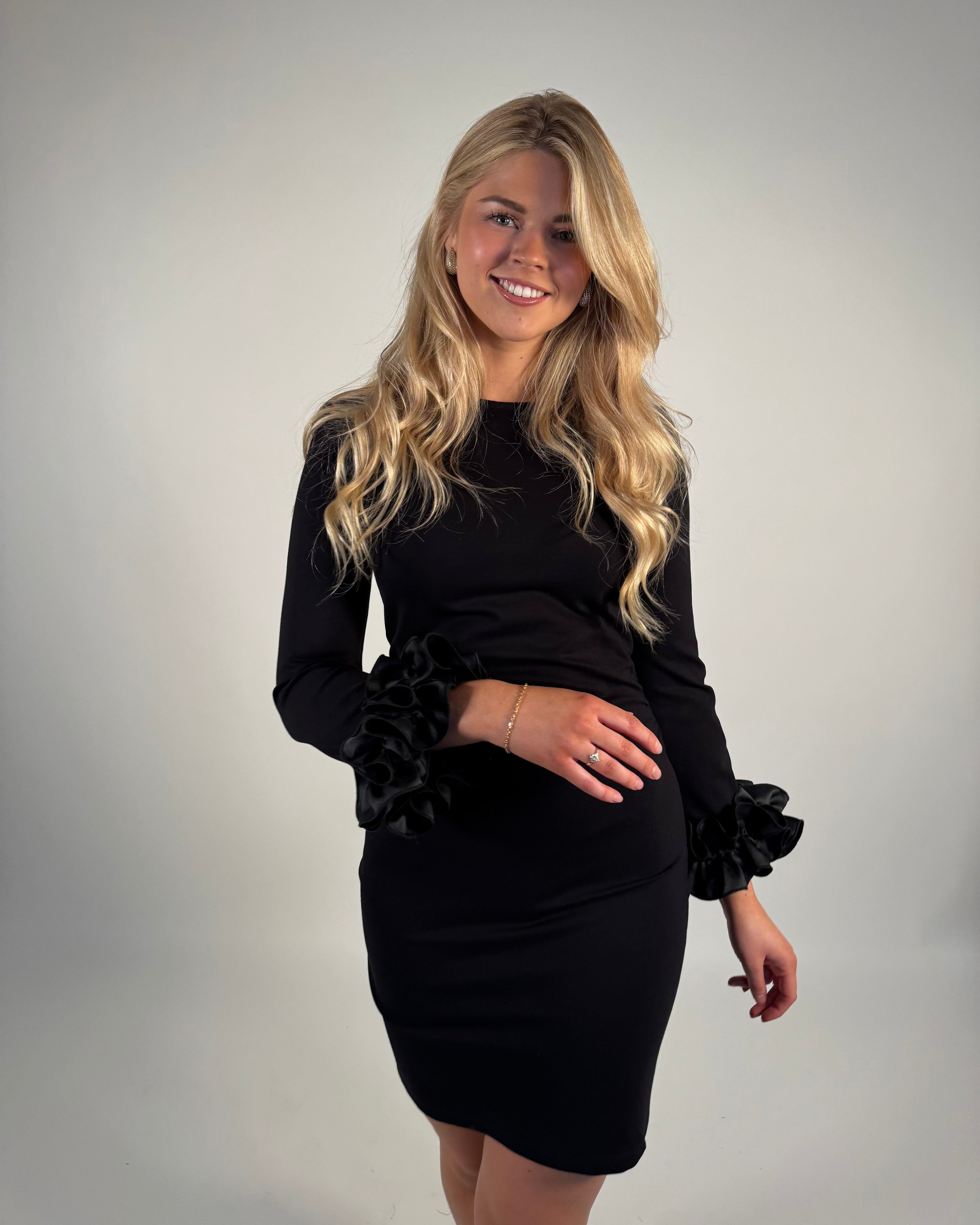 VILISSE Short Dress - Black Beauty